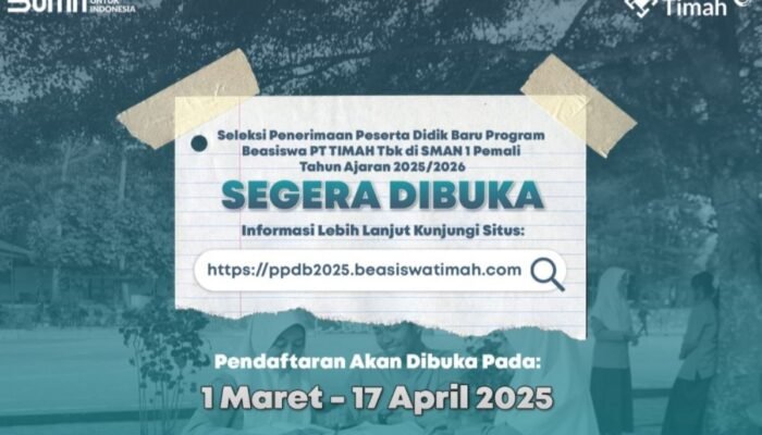 PT Timah Kembali Buka Program Kelas Beasiswa Pada SMAN 1 Pemali