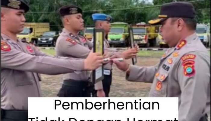 Langgar Kode Etik dan Disiplin Polri, Dua Anggota Polres Beltim Diberhentikan