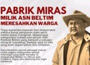 Beliadi Sebut Ada Onum ASN Pemkab Beltim Jadi Produsen Miras, Netizen: Depan Rumah Ikam Kiape