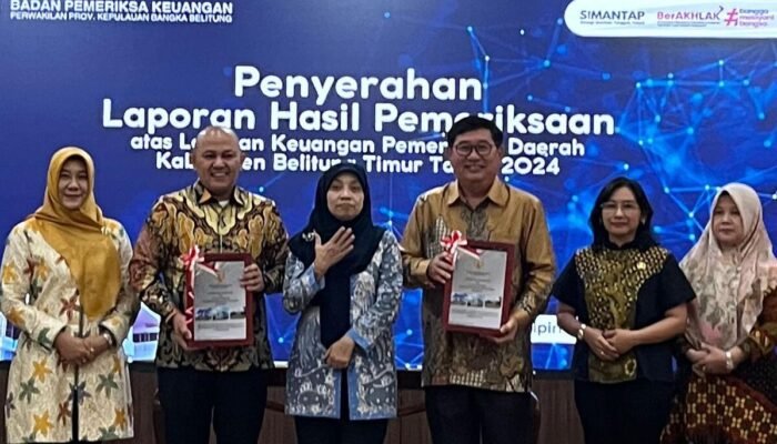 Pemkab Beltim Dapat WTP Atas Hasil Pemeriksaan Laporan Keuangan Tahun 2024