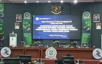 Catatan Khusus Ketua DPRD Beltim untuk Bupati dan Wakilnya