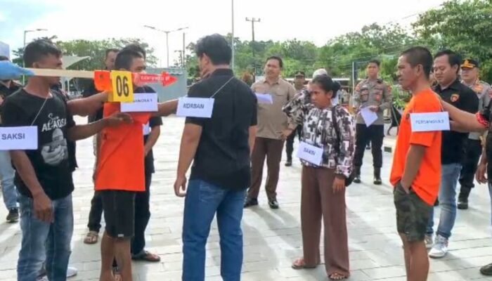 Reka Ulang Kasus Pengeroyokan Situ Kulong Minyak, 19 Adegan Diperagakan